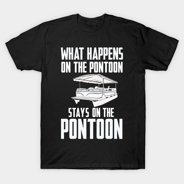 Pontoon Boat T-Shirt by Shiva121